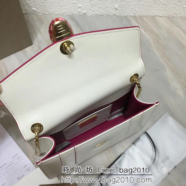 BVLGARI寶格麗 同步專櫃 單層蛇頭包 最新款牛皮鏈條單肩斜挎包 34559 FYD1293